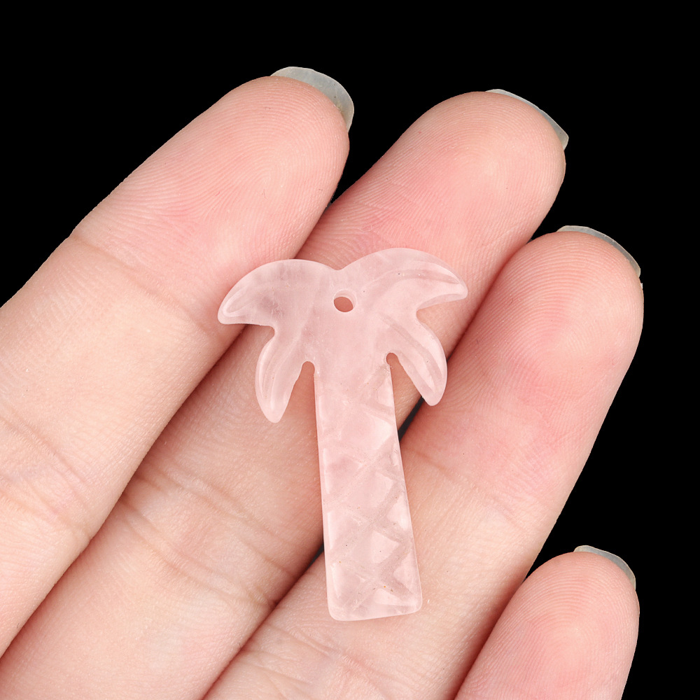 crystal coconut tree pendant