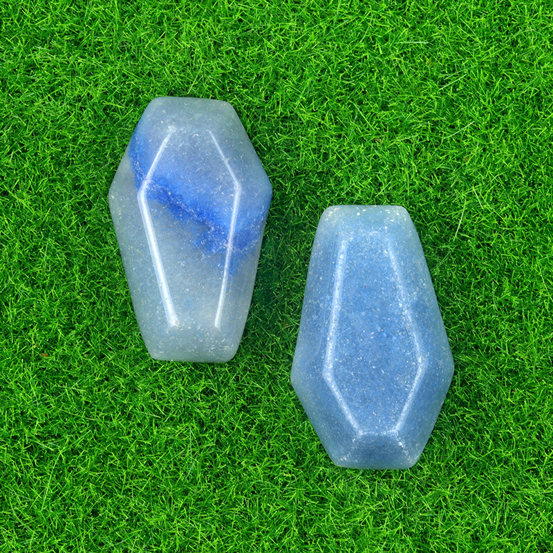 Crystal Agate Mini Coffin Carvings