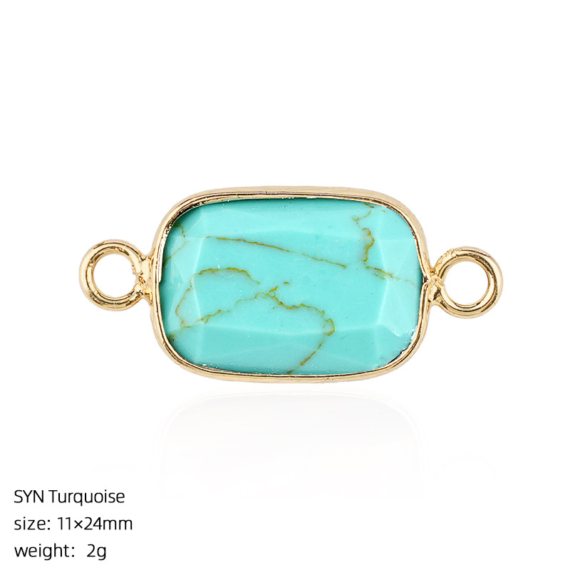 Crystal Faceted Pendant Connector