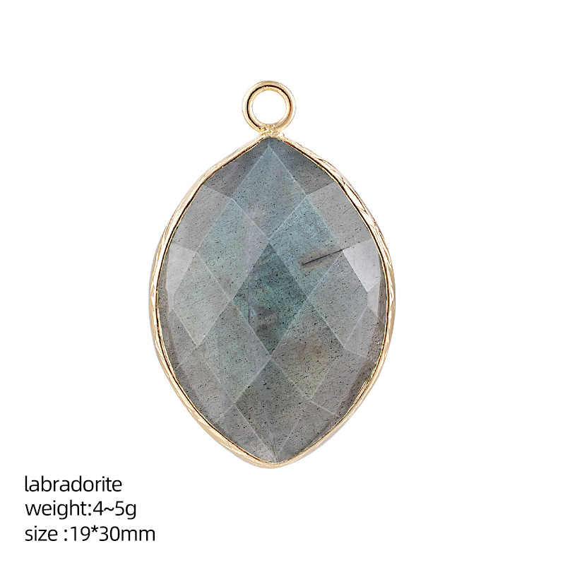 20*30mm Natural Crystal Marquise Pendant，5g