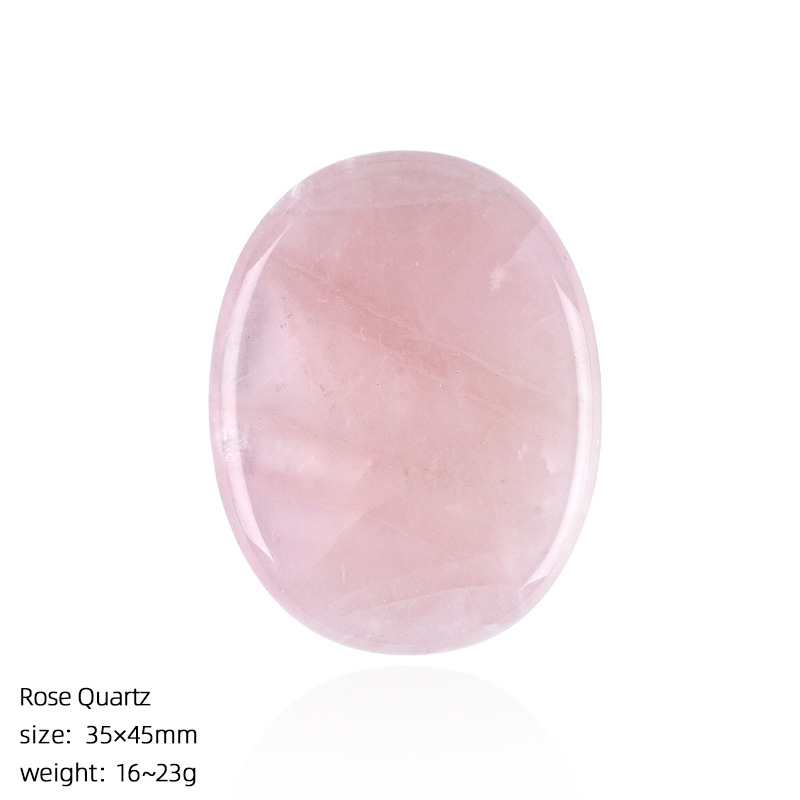 Custom Natural Crystal Palm Stone，23g,35*45mm