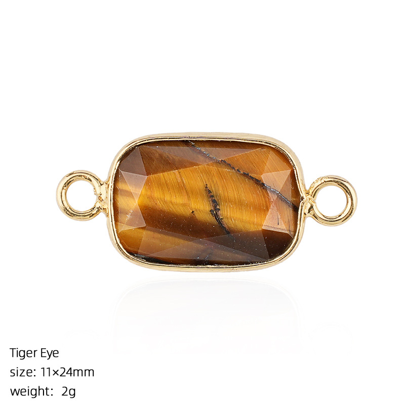 Crystal Faceted Pendant Connector