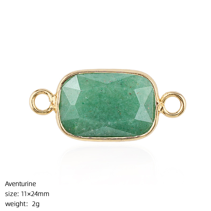 Crystal Faceted Pendant Connector