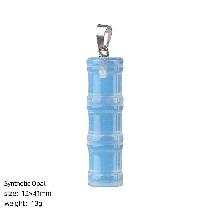 Crystal Bamboo Segment Pendant