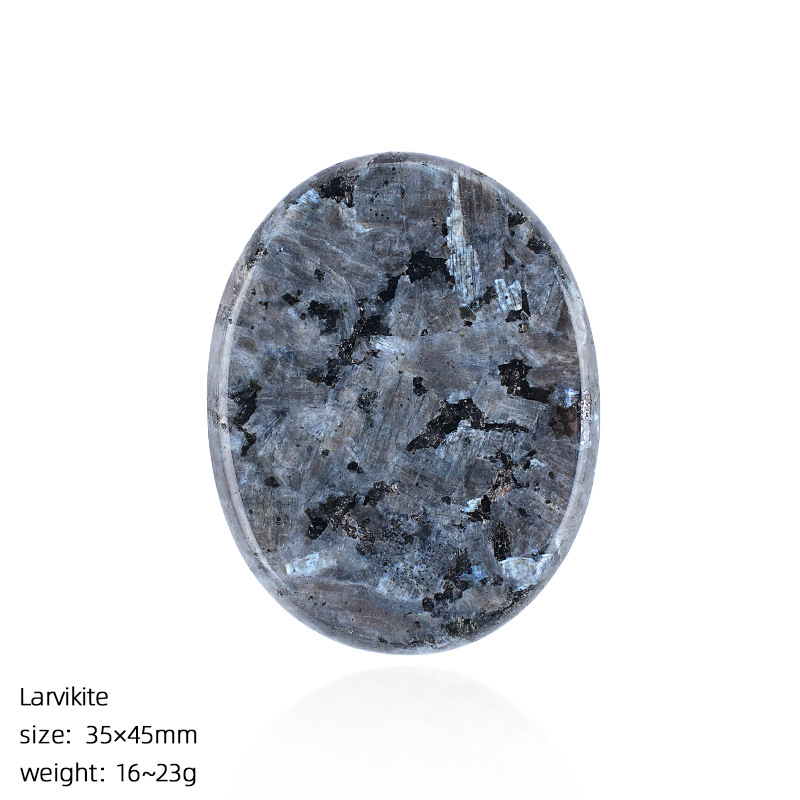 Custom Natural Crystal Palm Stone，23g,35*45mm