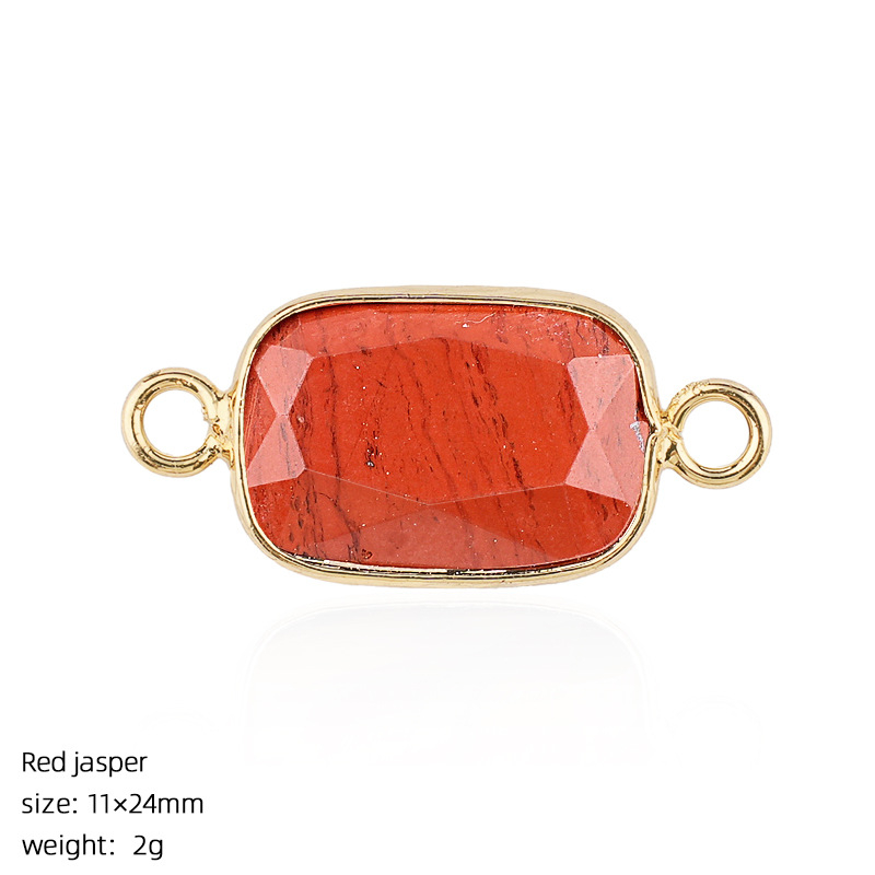 Crystal Faceted Pendant Connector