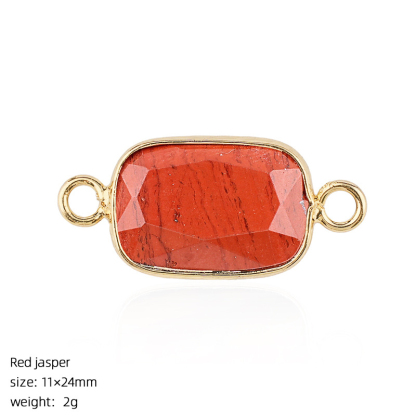 Crystal Faceted Pendant Connector