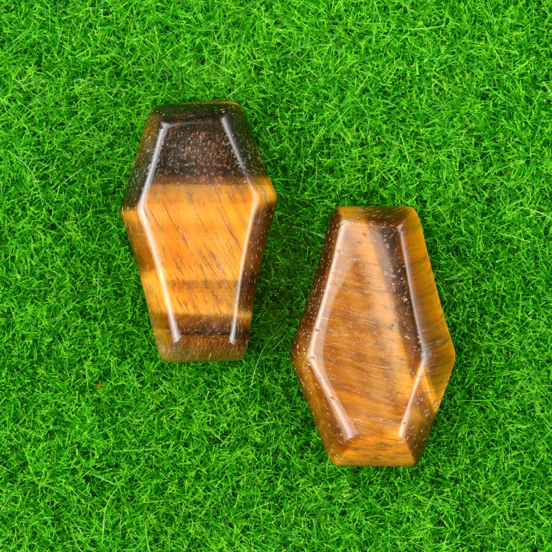Crystal Agate Mini Coffin Carvings
