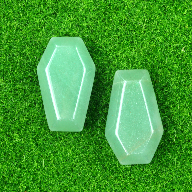 Crystal Agate Mini Coffin Carvings