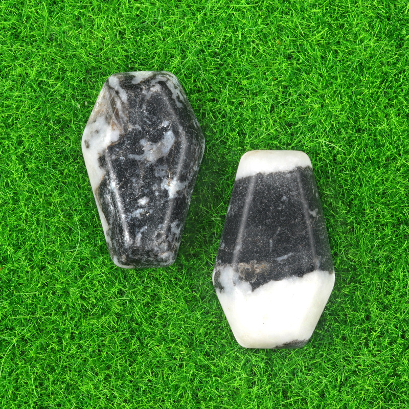 Crystal Agate Mini Coffin Carvings