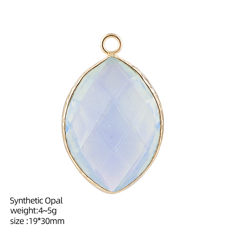 20*30mm Natural Crystal Marquise Pendant，5g