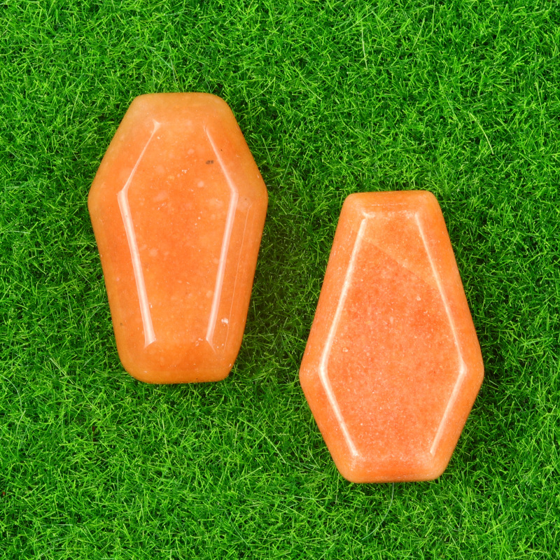 Crystal Agate Mini Coffin Carvings