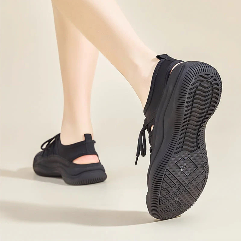 （%50 İNDİRİMLİ）Kadın Kapalı Burun Hollow Out Doğa Sporları Yürüyüş Sandaletleri