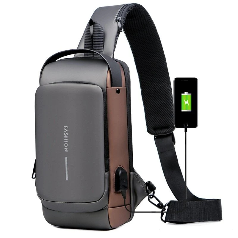 USB şarjlı spor askı Hırsızlığa karşı omuz çantası