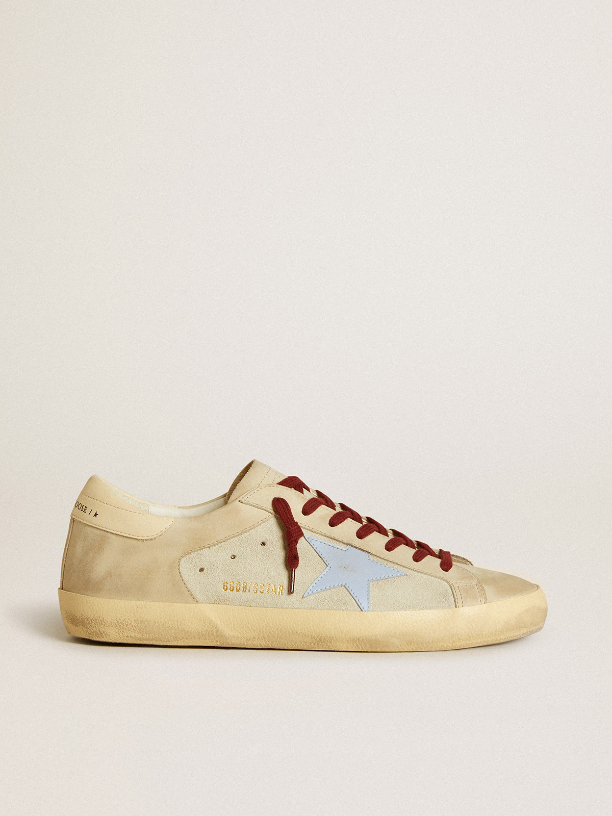 Sup-S in suede and nubuck with leather star and heel tab