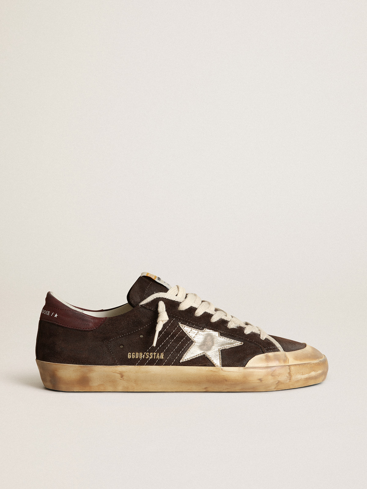 Sup-S Penstar in brown suede with a platinum star