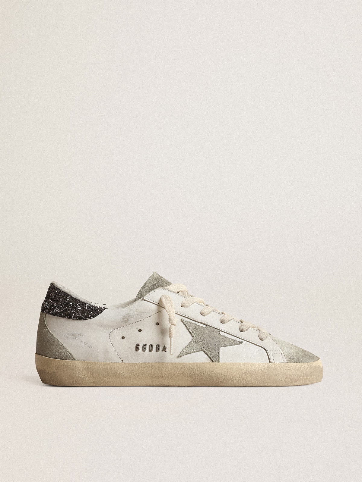 Women’s Sup-S with gray star and dark gray glitter heel tab