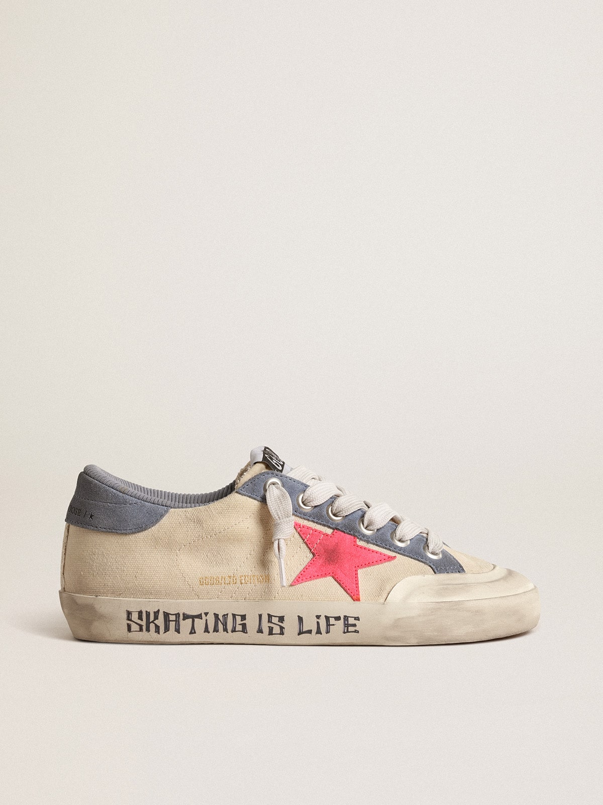 Sup-S Penstar LTD in canvas with lobster-colored suede star
