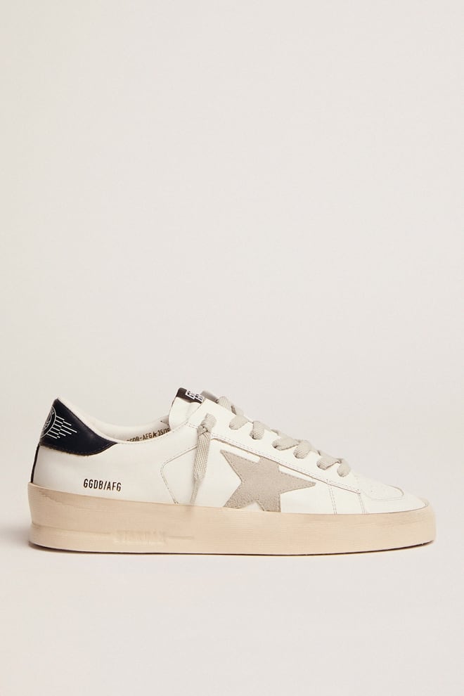 Women’s Stardan with ice-gray suede star and blue heel tab