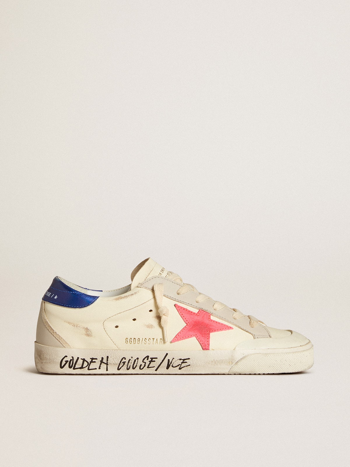 Sup-S in nappa with suede star and metallic leather heel tab