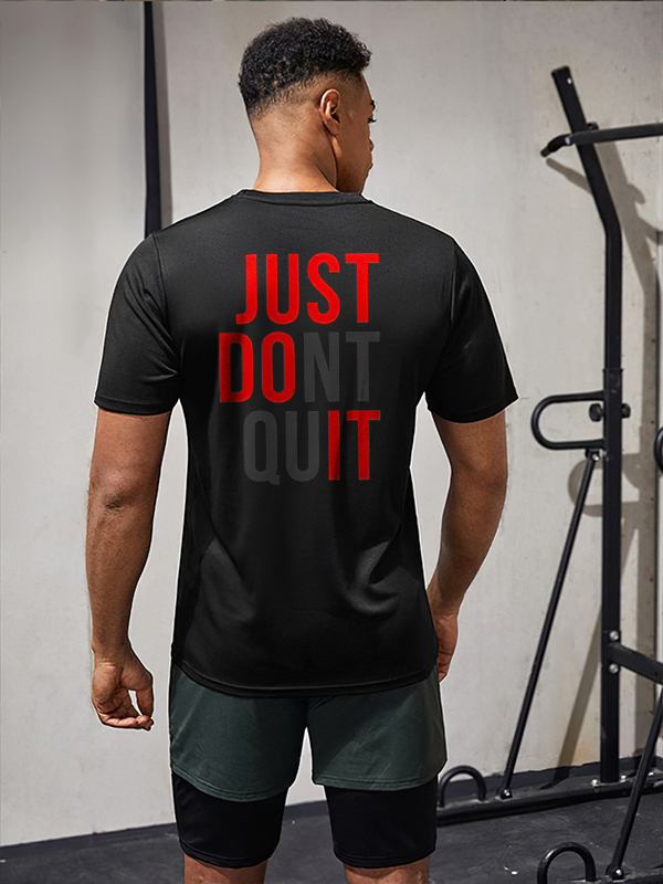 Just Done Quit Printed Men's Casual T-Shirt