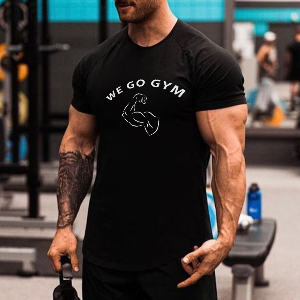 We Go Gym Printed Men's T-shirt