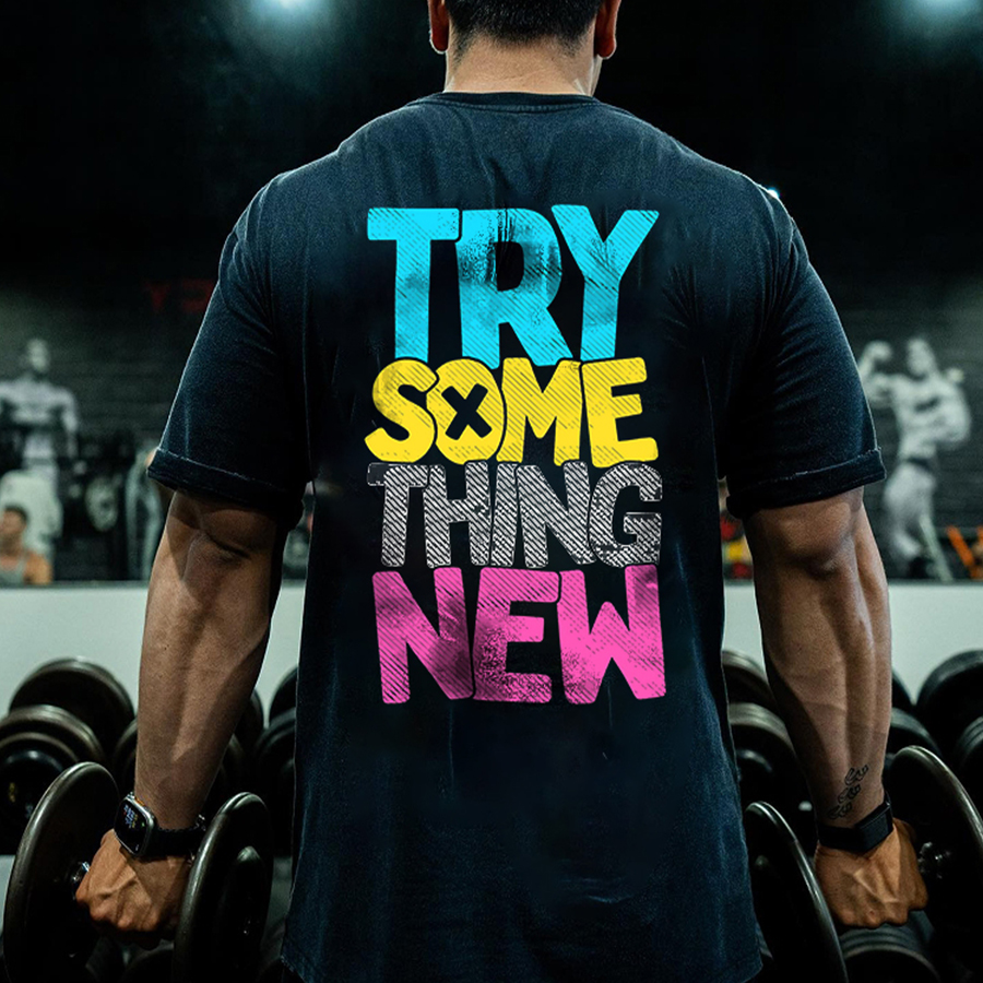 Try Something New Printed Men's T-shirt