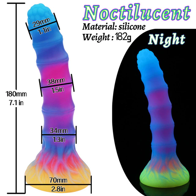 🔥Super burst style🔥Luminous Spiral Monster Dildo
