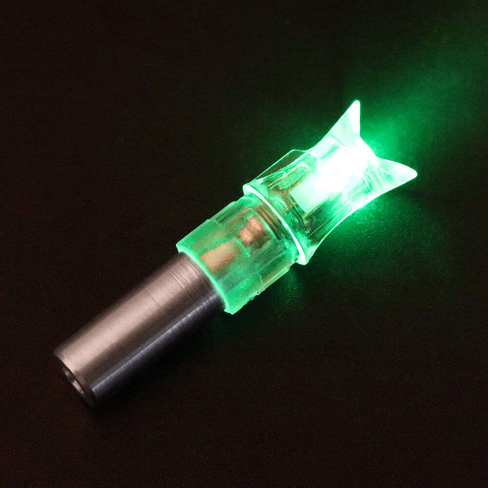 5pcs Crossbow LED Lighted Arrow Nock 7.6mm Arrow Shaft Tail Archery Hunting Shoot