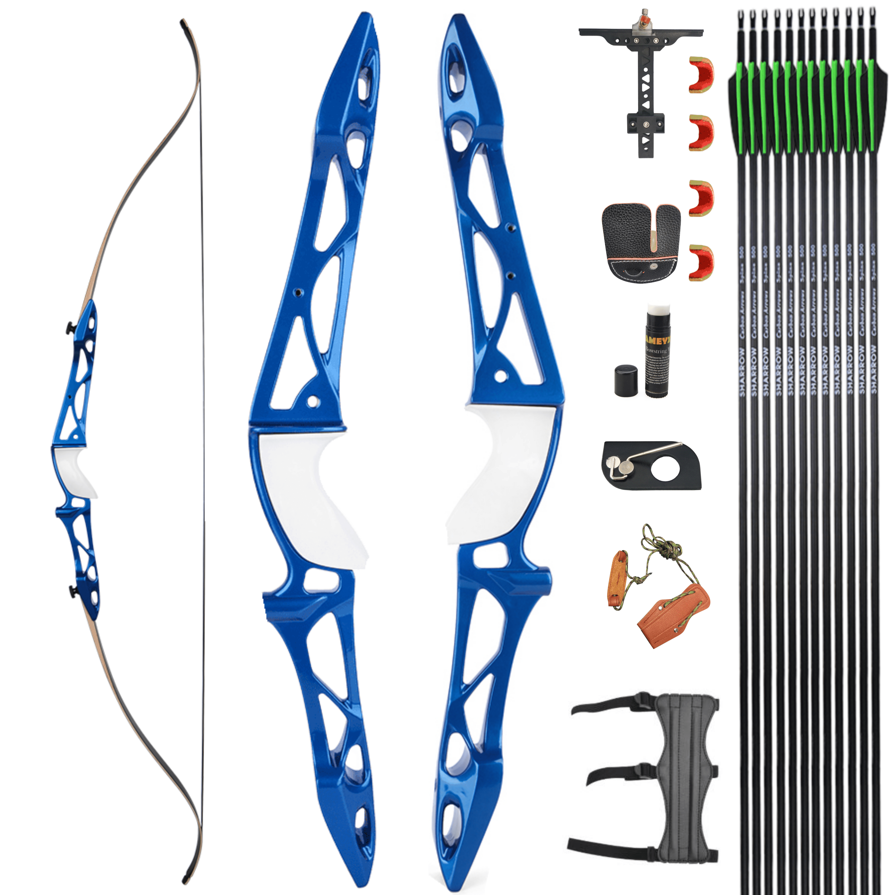 KAIMEI Competition Recurve Bow Takedown Archery Hunting 12-40# @28"
