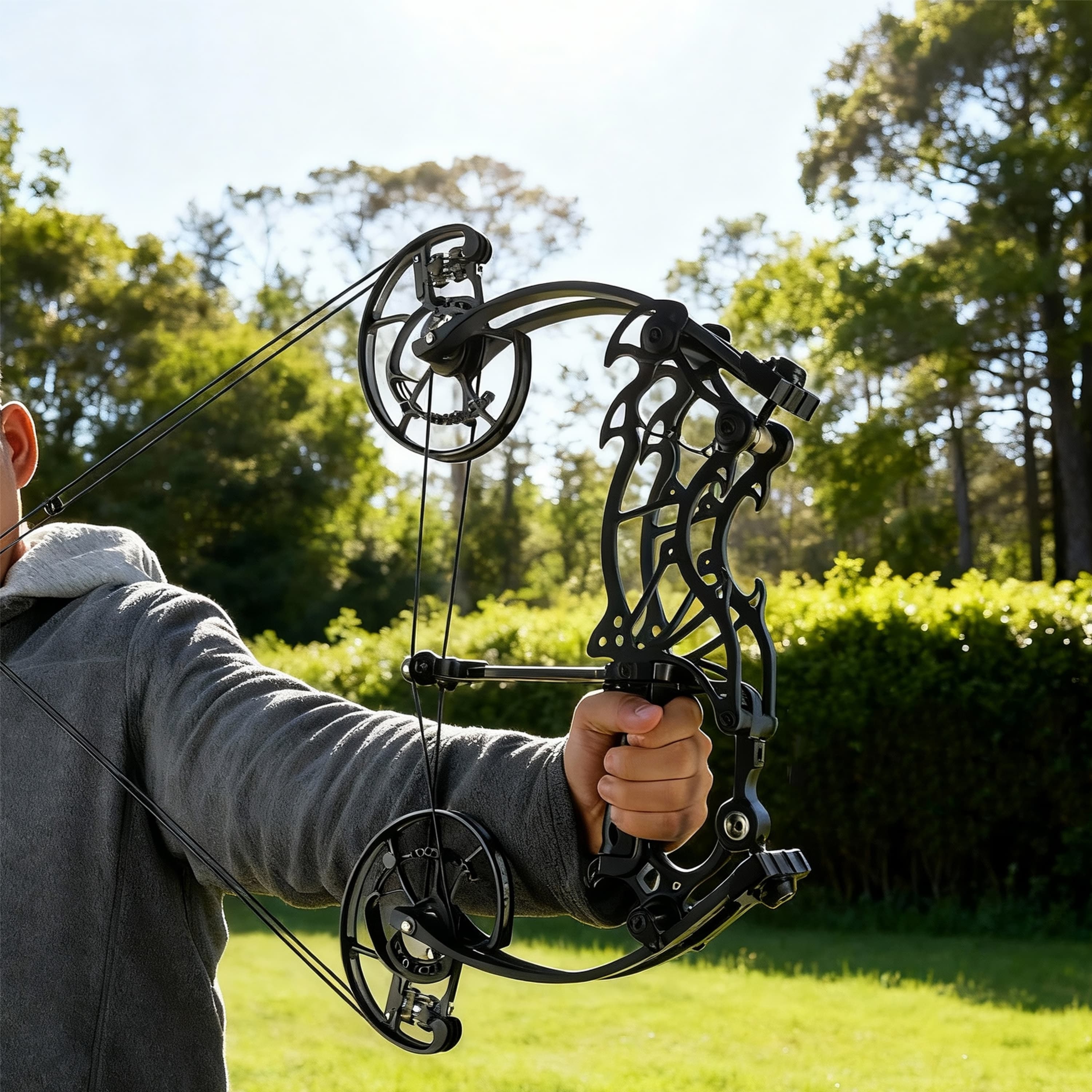 SHARROW Compound Bow Kit 30-70lbs Shooting Target Archery