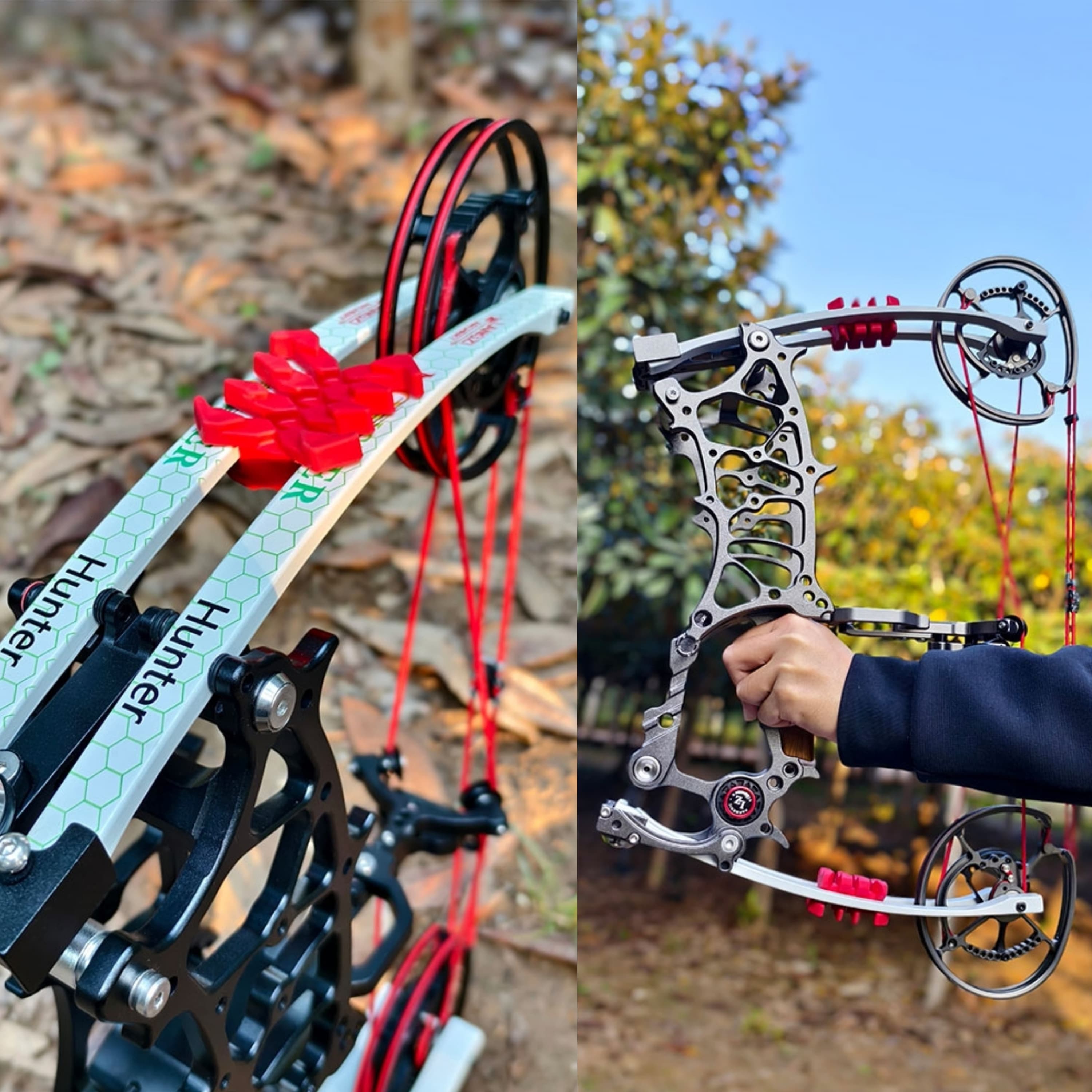 30-75lbs Compound Bow Kit Dual-use Short Axis Archery Hunting RH LH