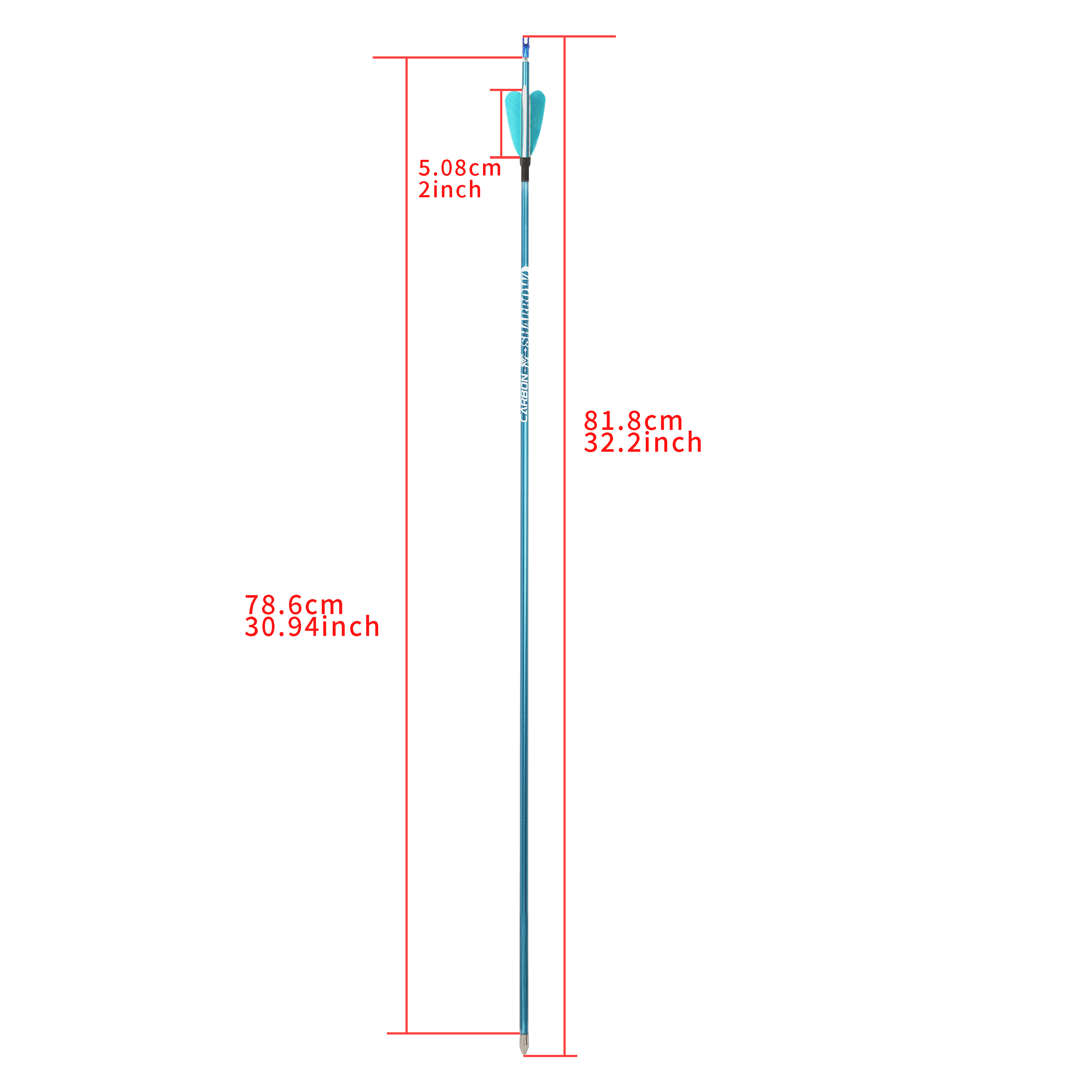 Pure Carbon Blue Arrows 31" 400–1000 Spine Real Feather 6pcs 12pcs