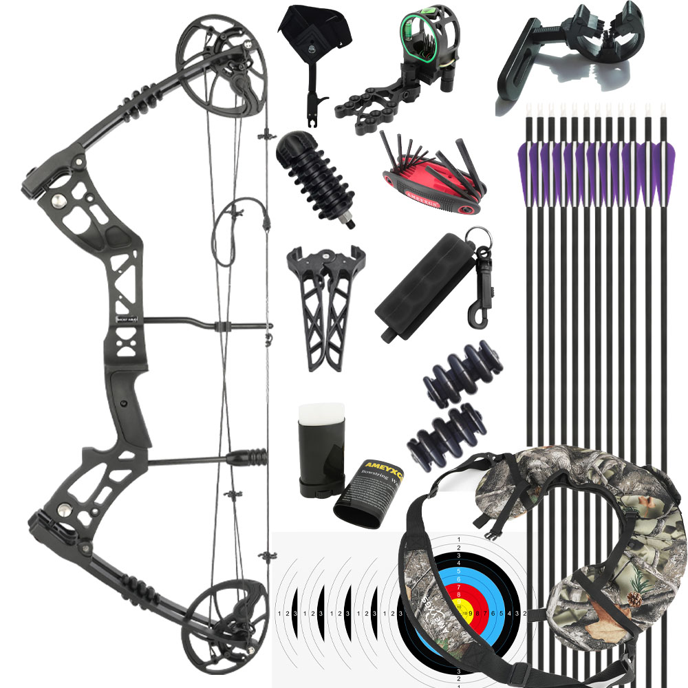 Adult hunting bow Adjustable 30-70lb Lightweight Bow