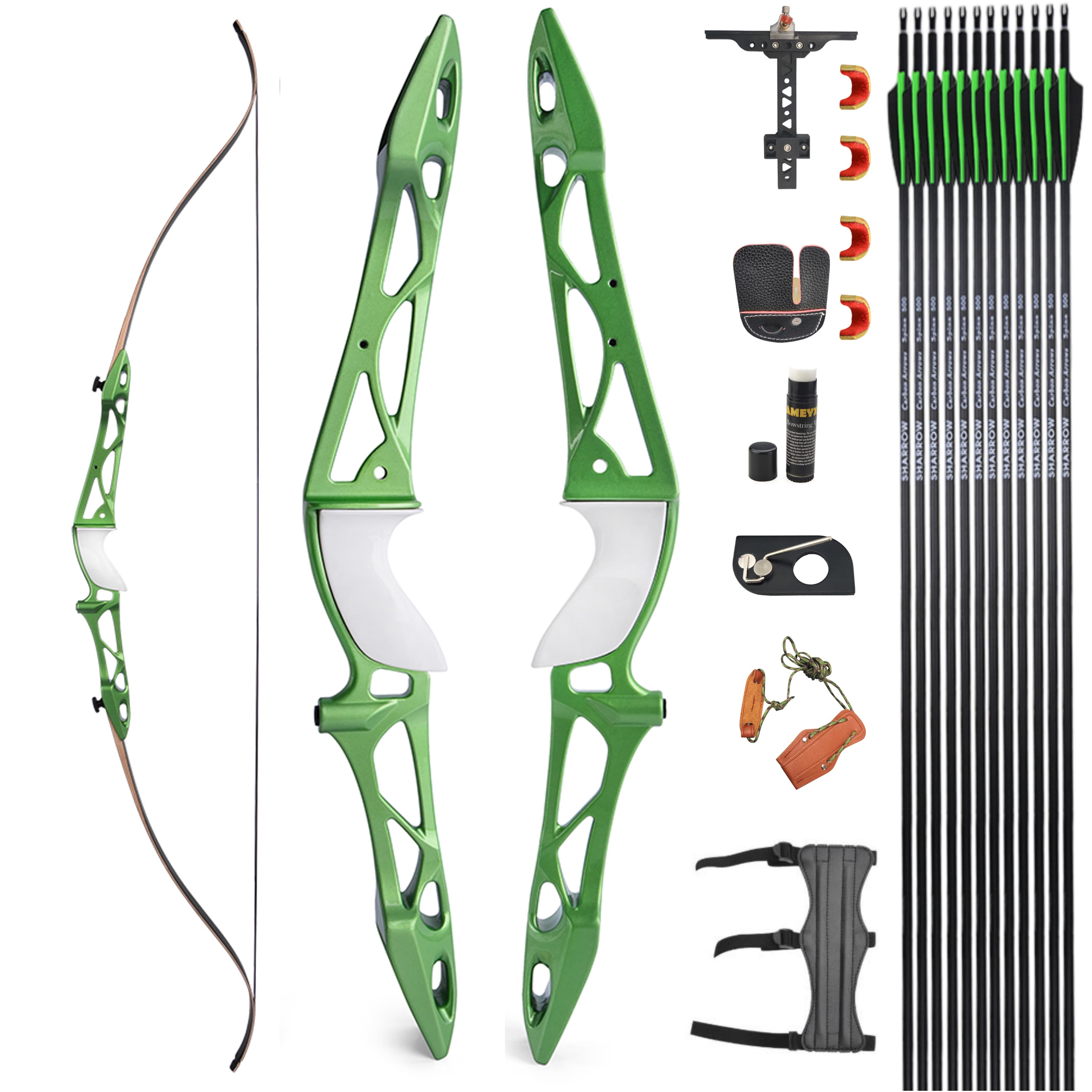 KAIMEI Competition Recurve Bow Takedown Archery Hunting 12-40# @28"