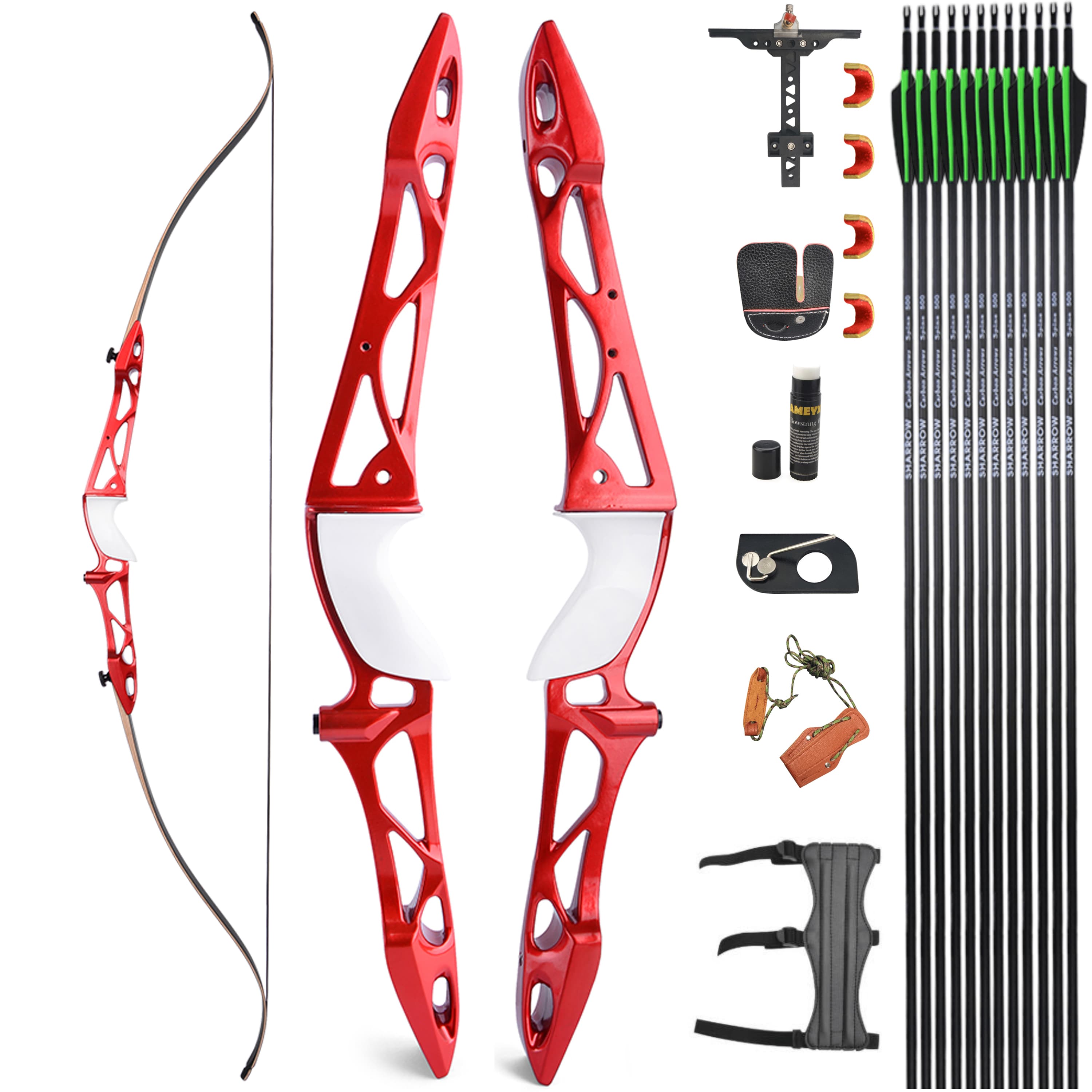 KAIMEI Competition Recurve Bow Takedown Archery Hunting 12-40# @28"