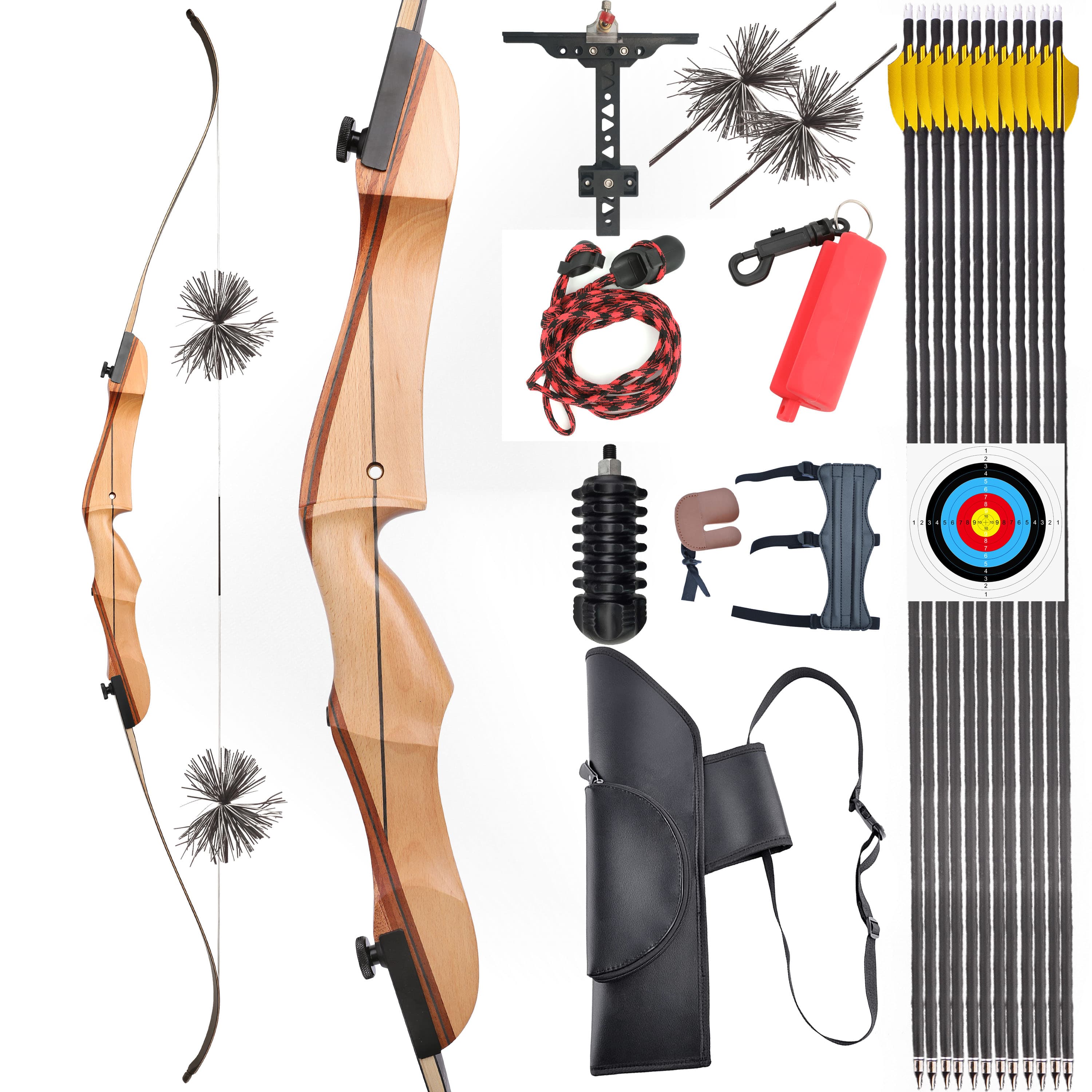 Complete Recurve Bow Set for Beginners All-in-One Archery Kit 14-40lbs