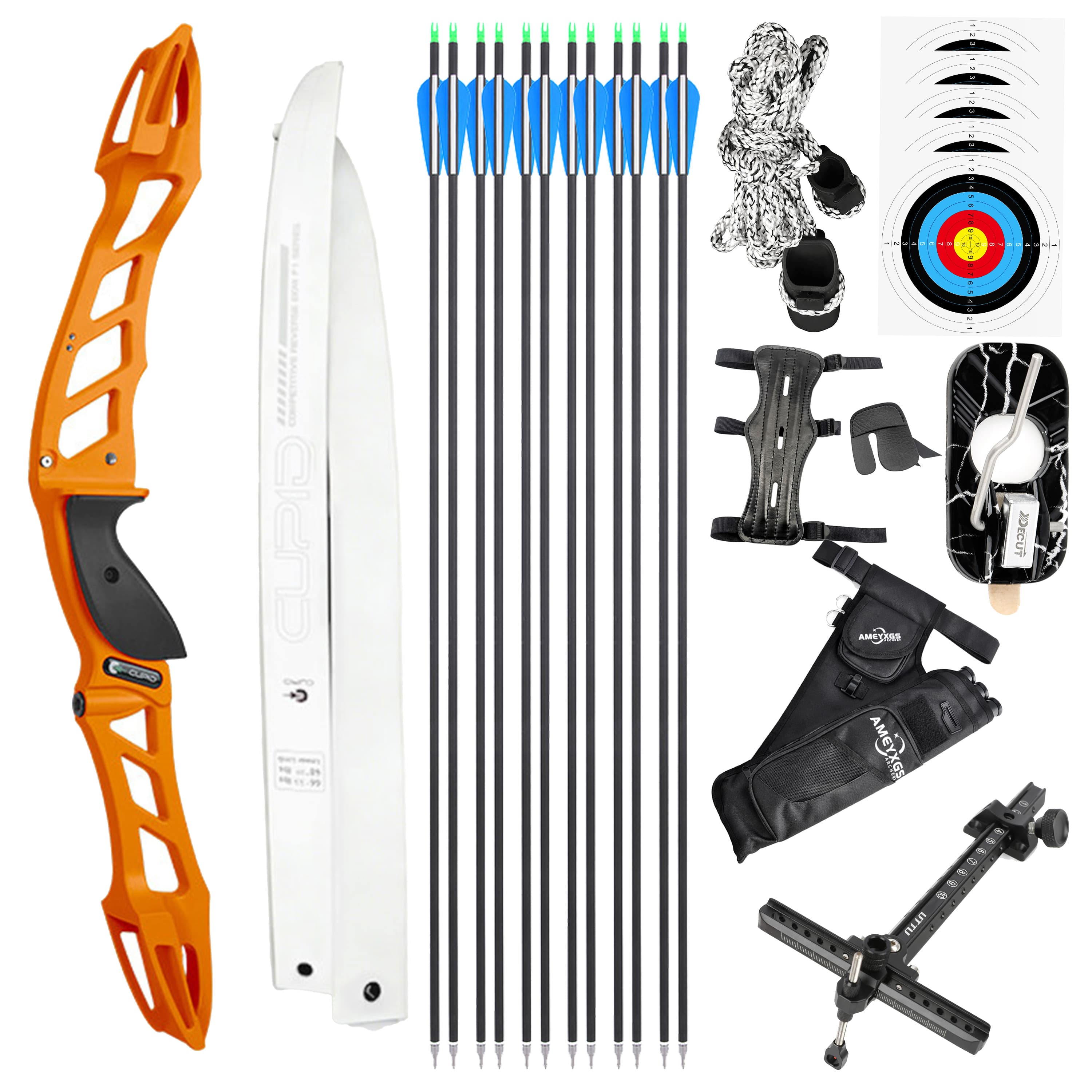 CUPID Archery Takedown Recurve Bow Set  68'' 14-38lbs