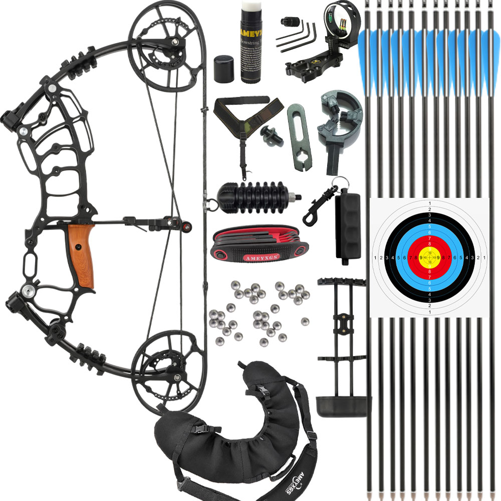 Villain 30-70lbs Dual-Use Compound Bow 420FPS for Hunting