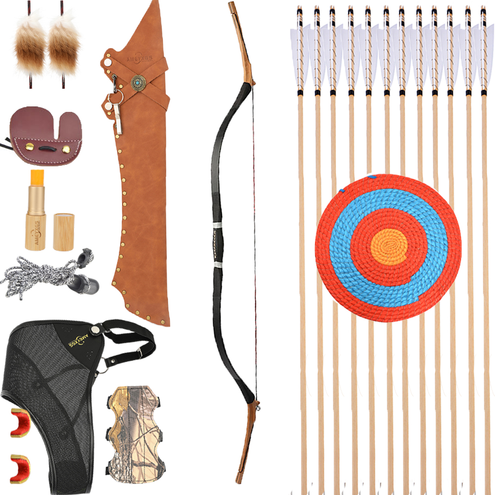 Da Qing Bow 30lbs Traditional Chinese Recurve with Beechwood Tips