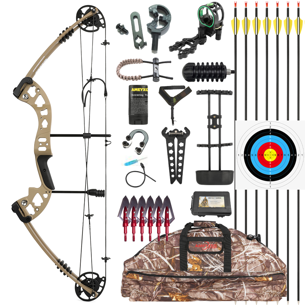 Battleship Compound Bow Kit 30-55lbs Adjustable Dual Cam 310FPS