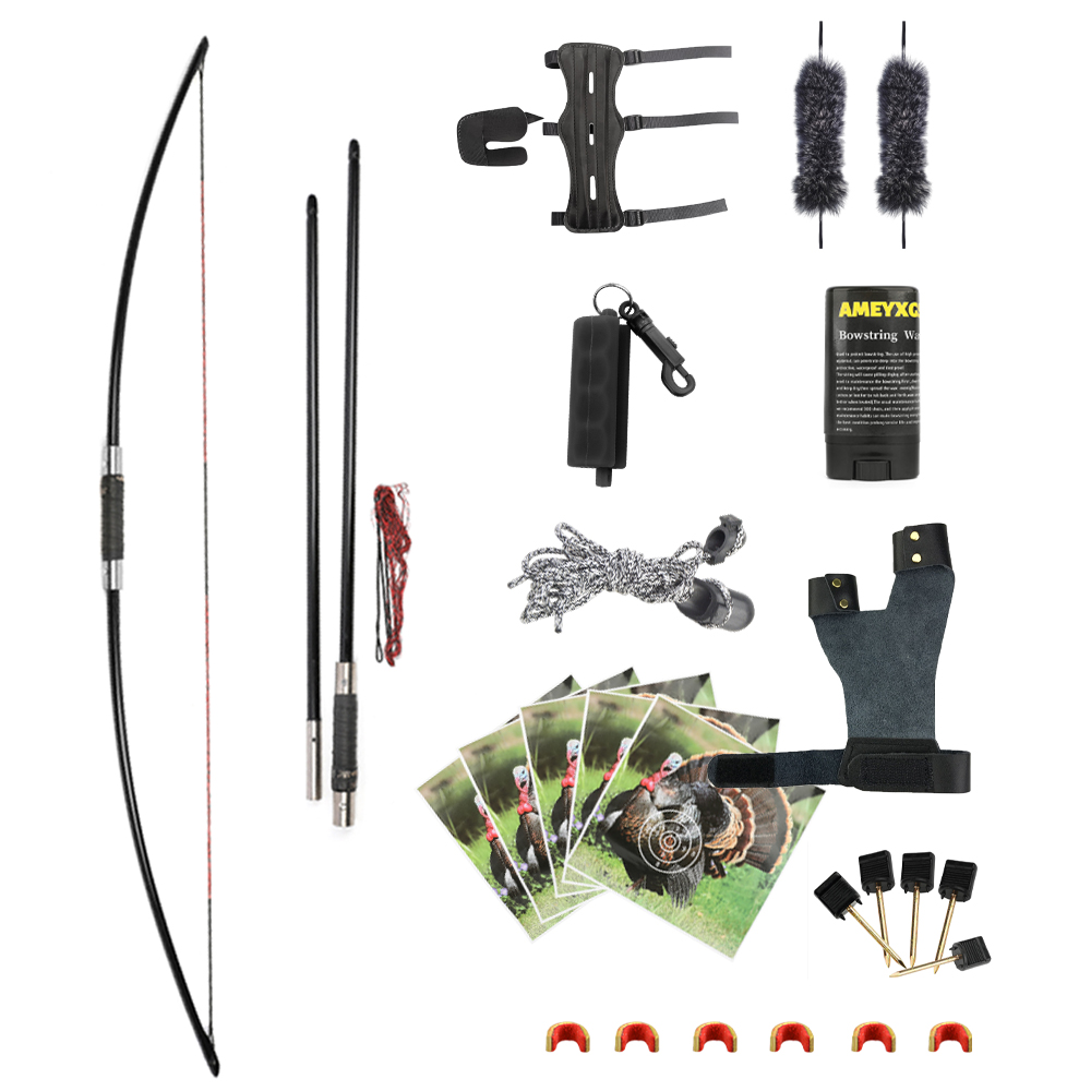 Split Longbow Black 60-70lb – Archery Set