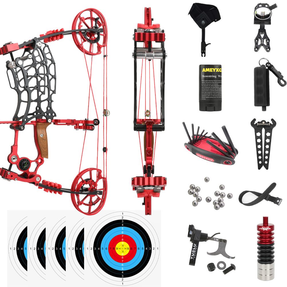 Nano Dual-Purpose Compound Bow 30-70lbs – Black/Red