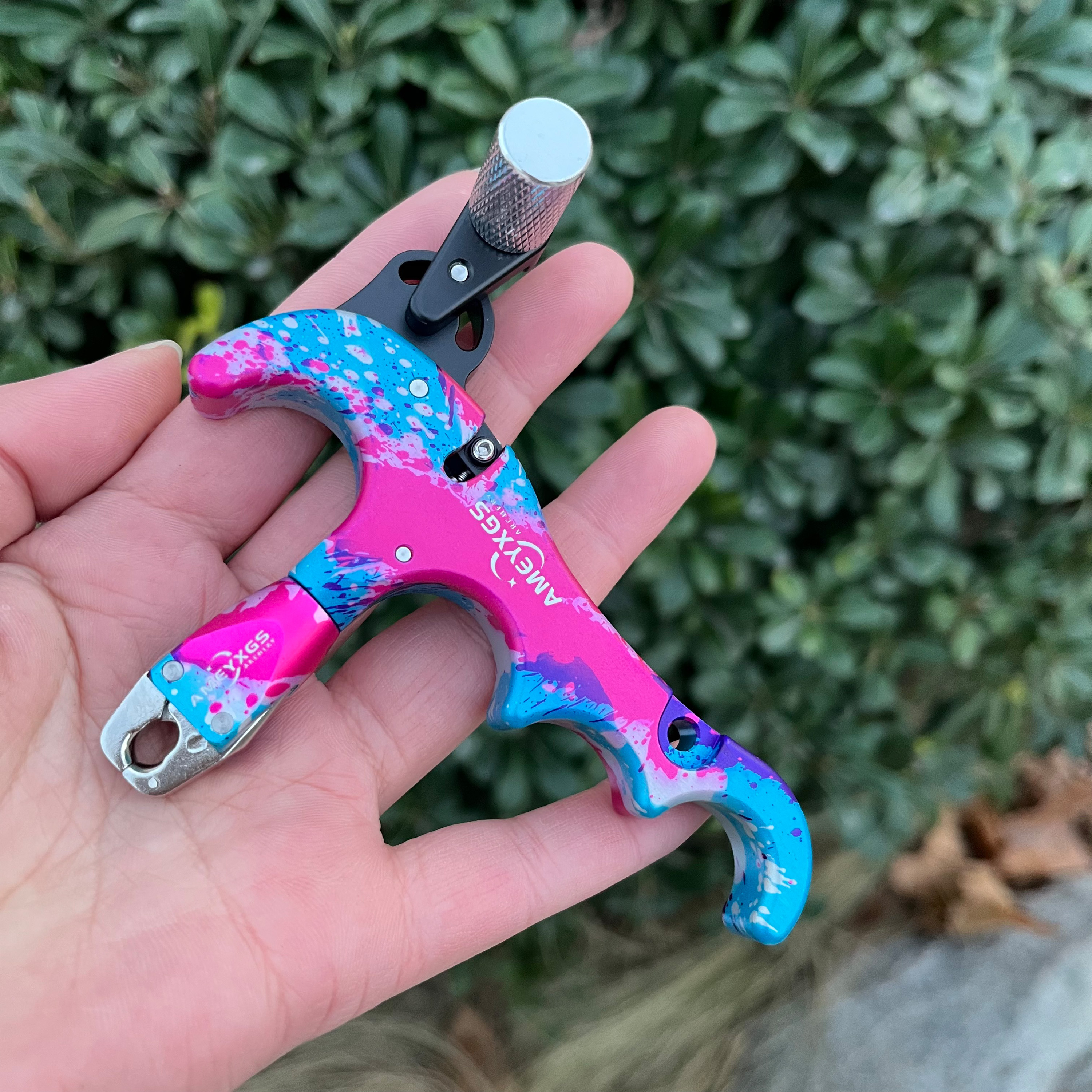 4 Finger Aluminum Archery Release Aid Bow Hunting