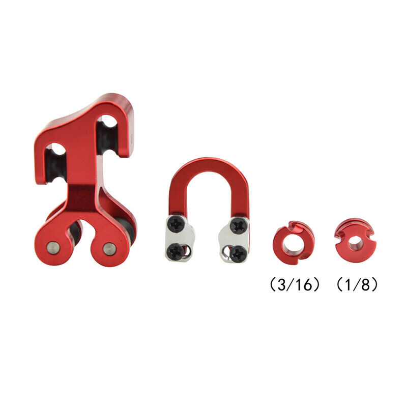 Compound Bow Peep Sight Cable Slide Roller Metal D Loop Set Archery