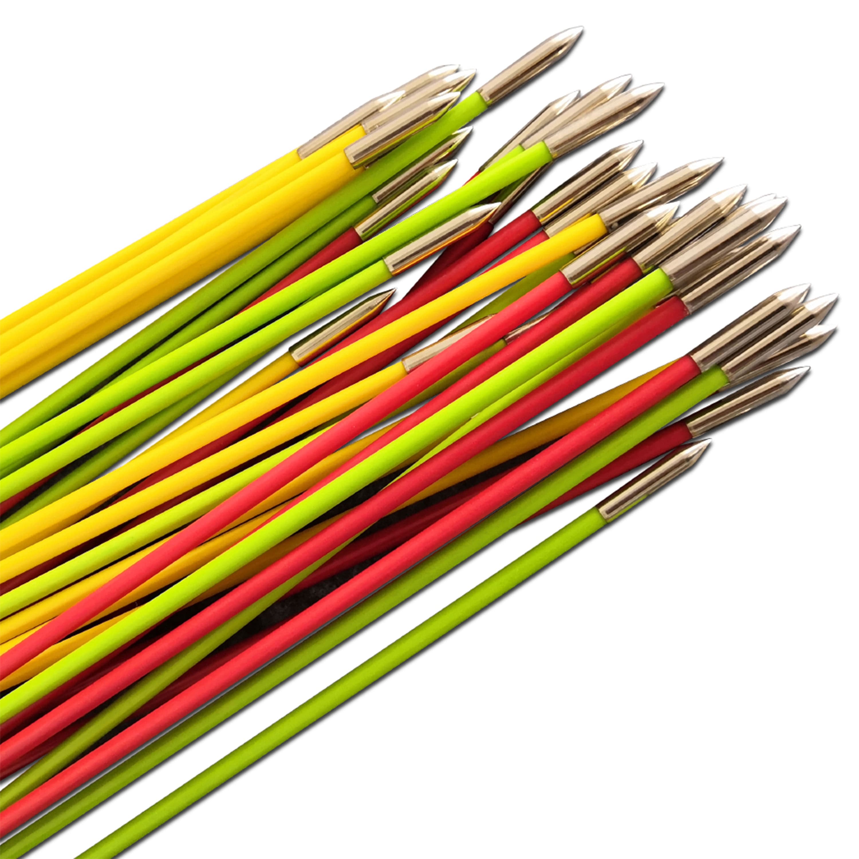 Fishing Arrow Fiberglass Shaft for Outdoor Shooting 12pcs 