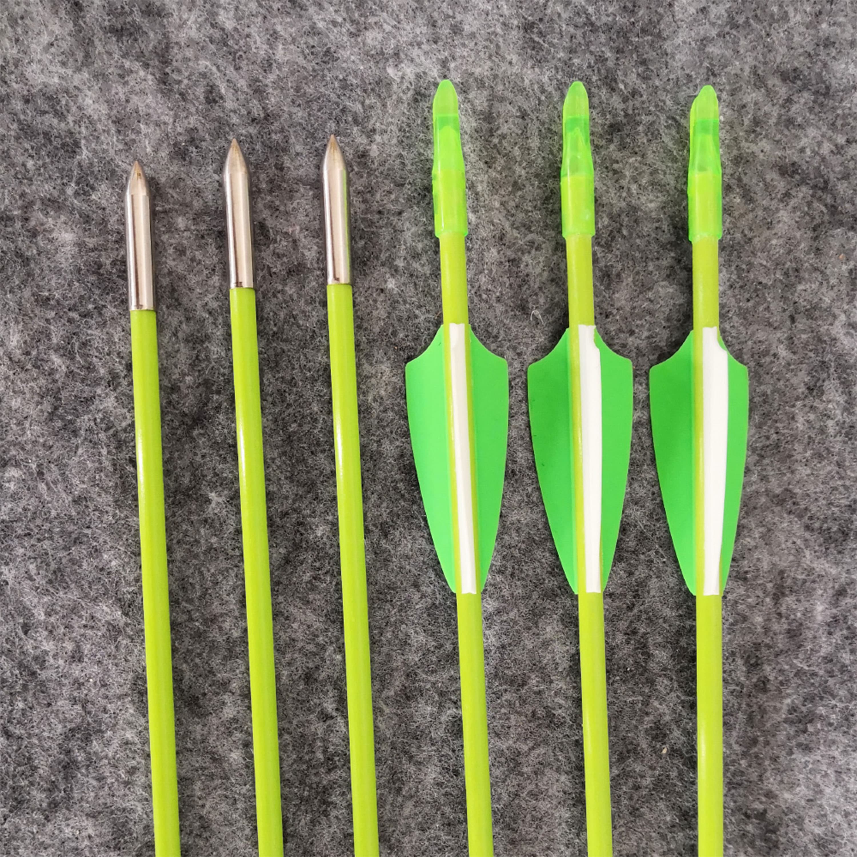 Fishing Arrow Fiberglass Shaft for Outdoor Shooting 12pcs 