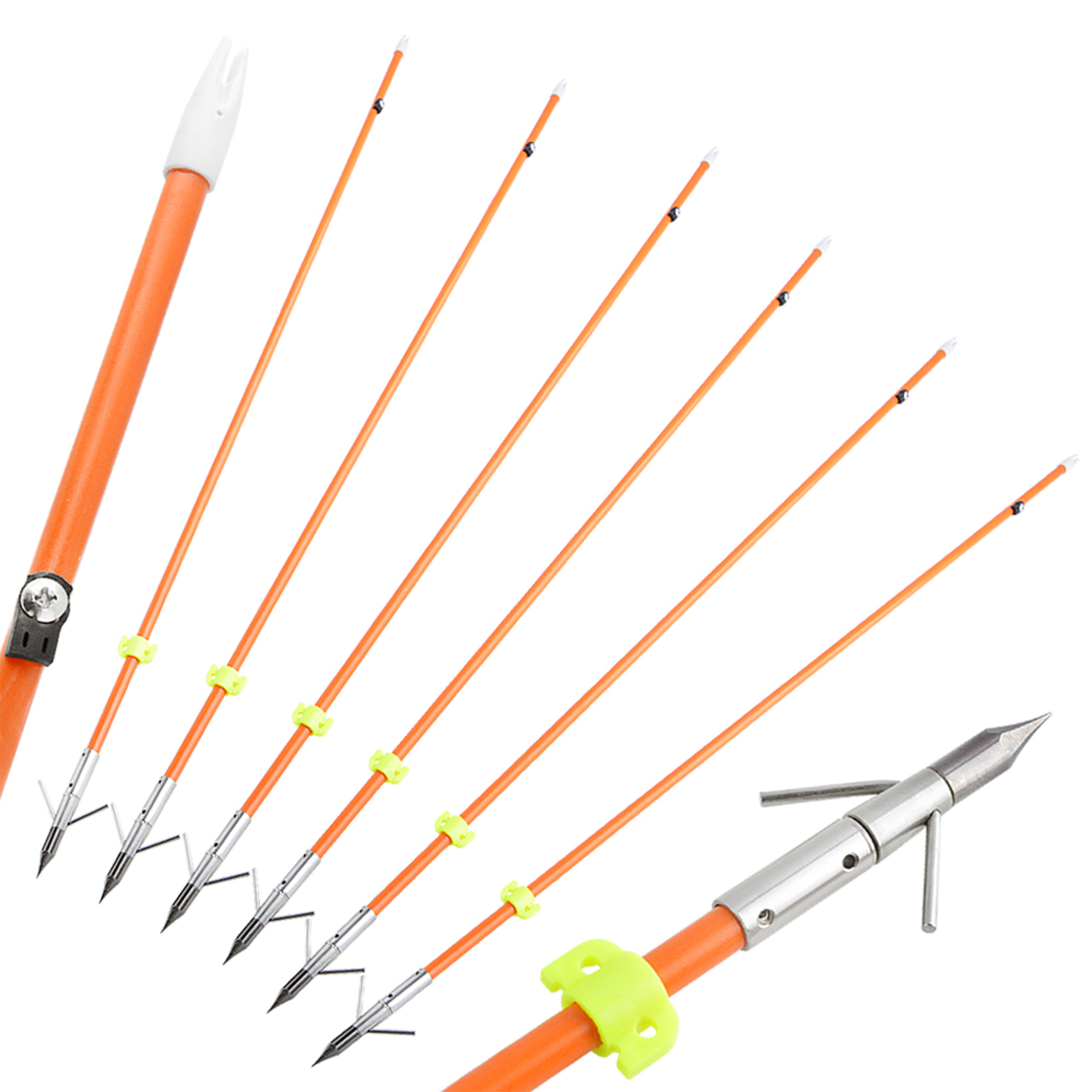 12pcs Fishing Arrow Fiberglass Material Shaft for Shooting Hunting