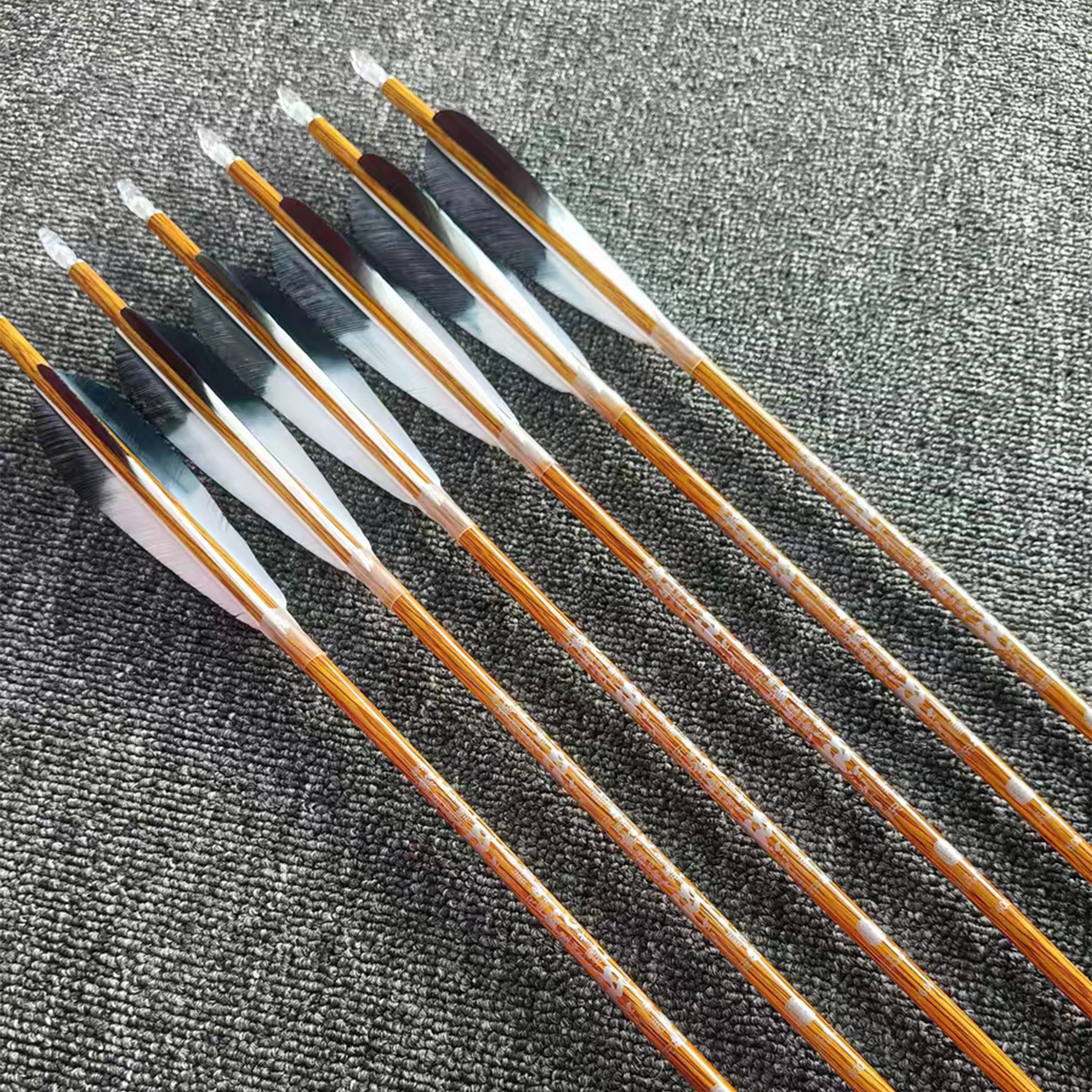 Zhan Ge Carbon Arrow Spine 500-800 Turkey Feather Hunting Arrow 