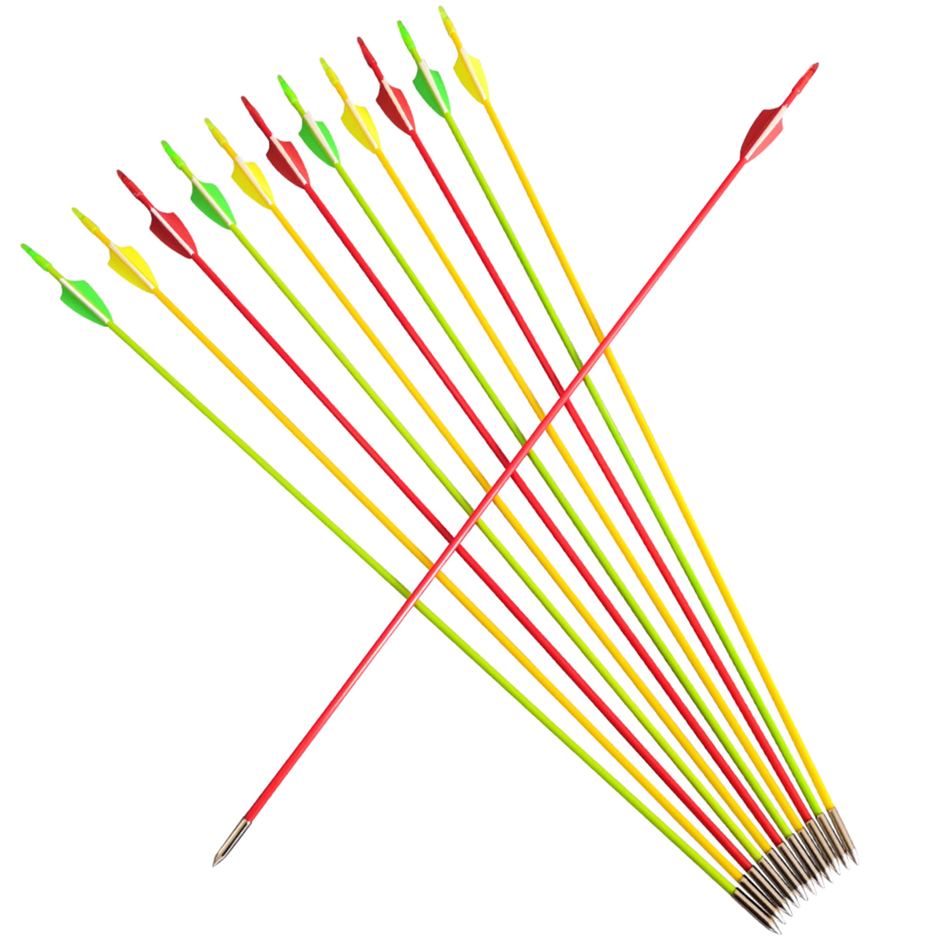 Fishing Arrow Fiberglass Shaft for Outdoor Shooting 12pcs 
